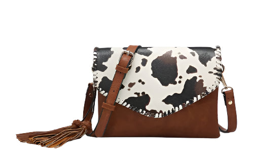 Sloane Flapover Crossbody W/ Whipstitch
