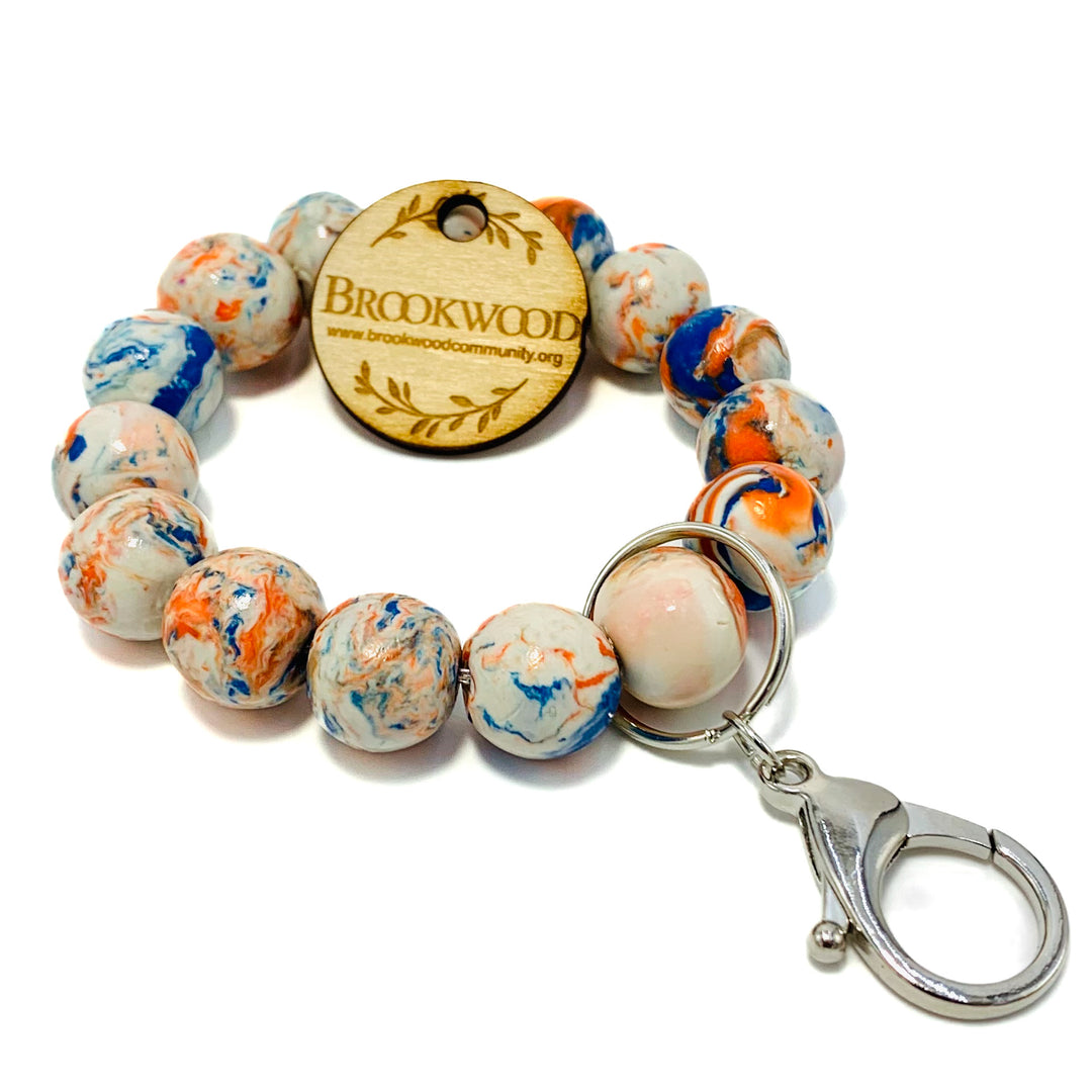 Keychain Bracelet SHSU Blue/Orange/White