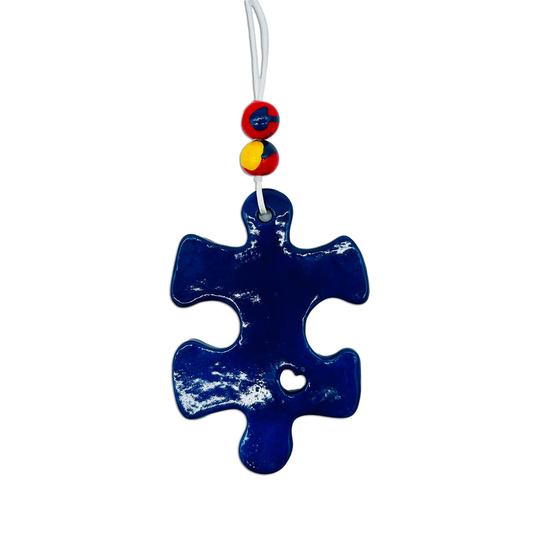 Ornament Puzzle Piece Blue *CM