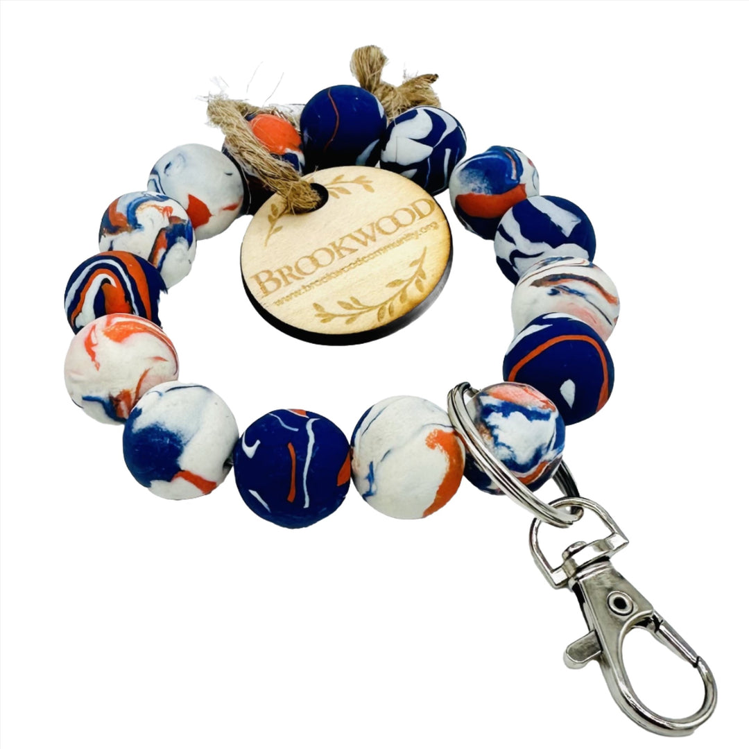 Keychain Bracelet Astros Orange/Blue/White