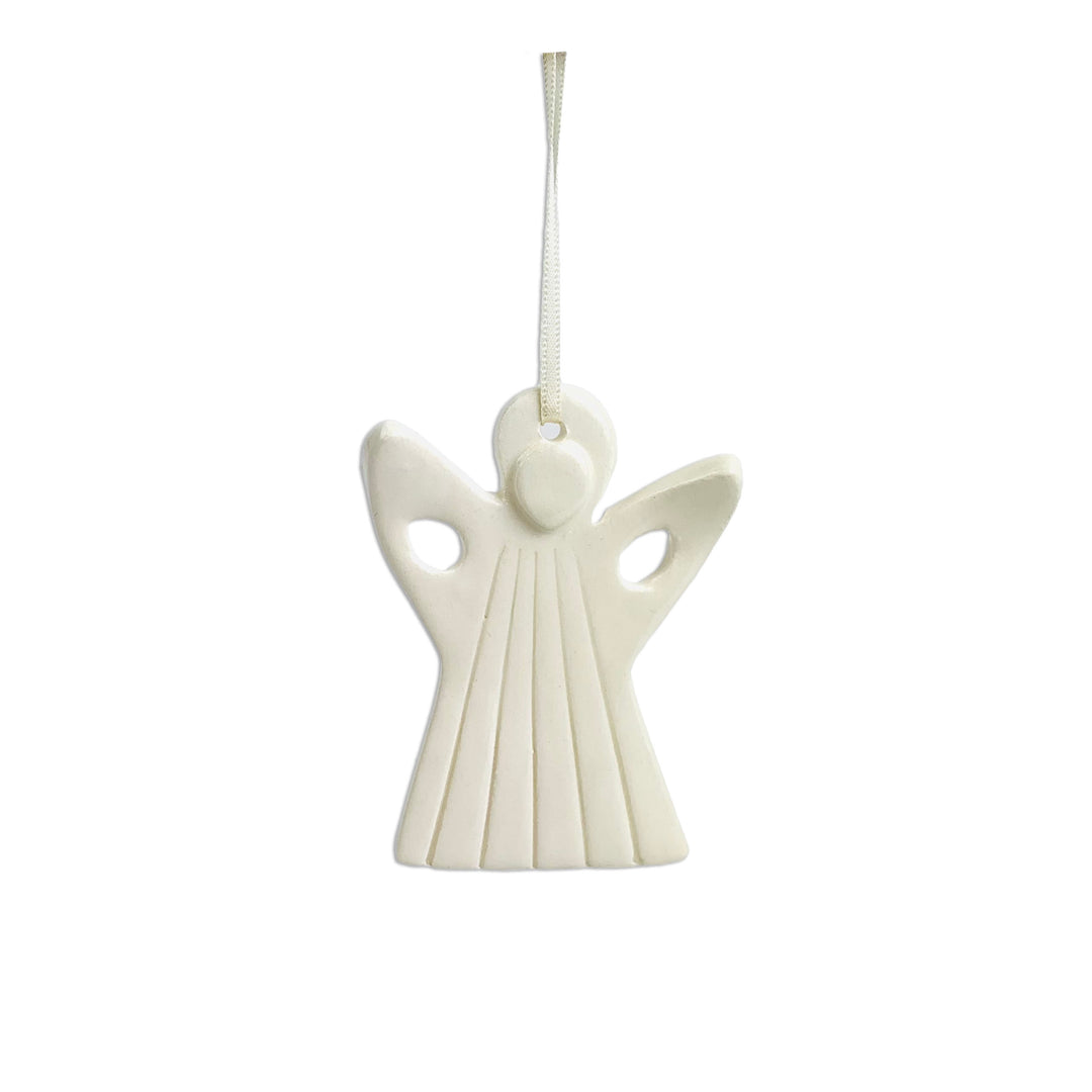 Ornament Angel Simple White