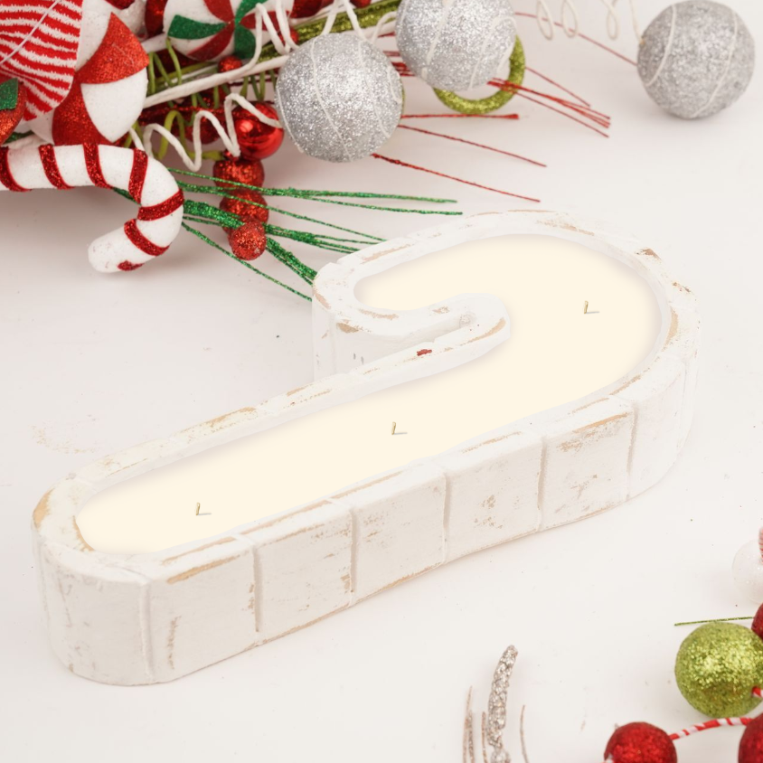 Candy Cane Wooden White - Jasmine Honey Suckle