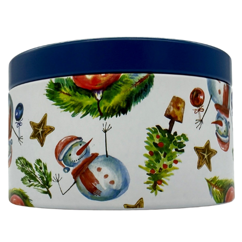 Christmas Tin Candle Blue - Christmas Splendor *CM