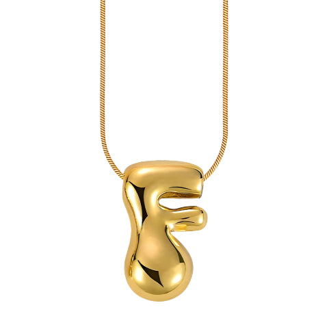 diablo bubble letter necklace