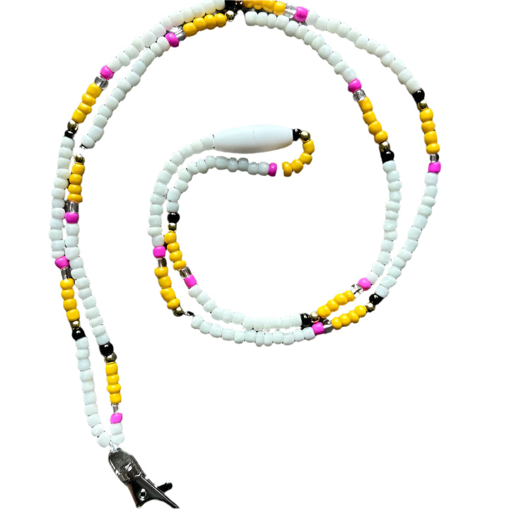 Pencil Teacher Seed Bead Lanyard