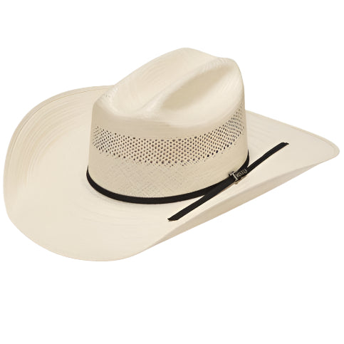 straw twister hat black tie ventilated