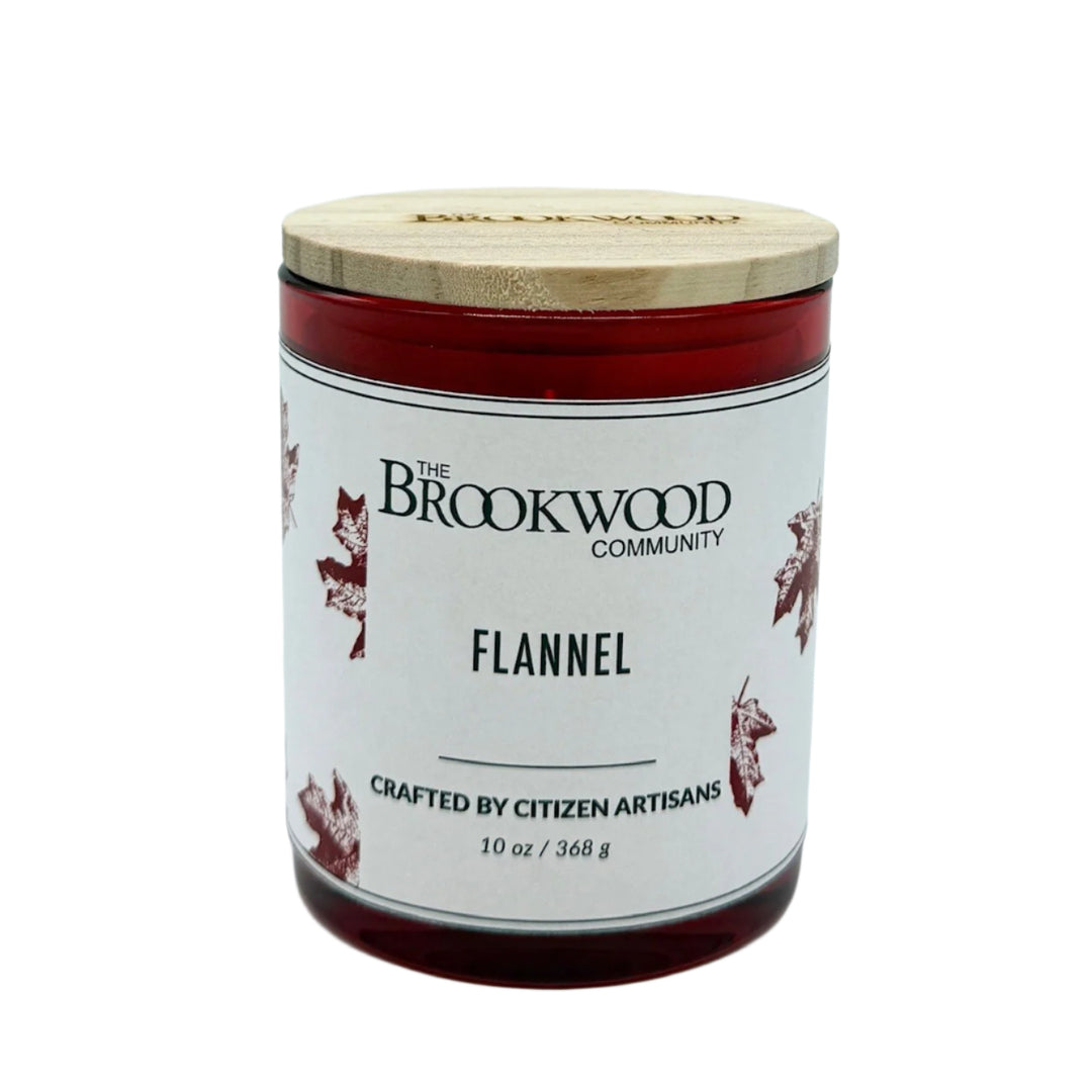 Red Fall Candle Flannel *CM
