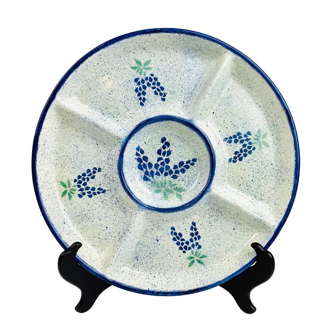 Platter Relish Bluebonnet Design *CM