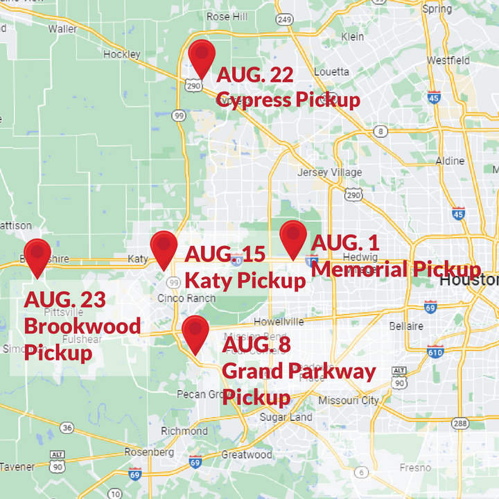 Brookwood Casserole Delivery Day Cypress Area - Aug. 22