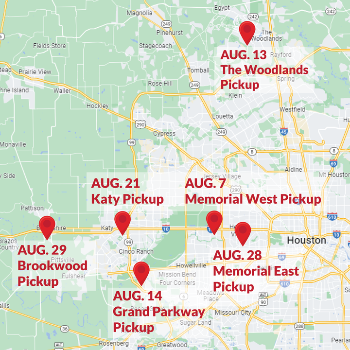 Brookwood Casserole Delivery Day Katy Area - Aug. 21