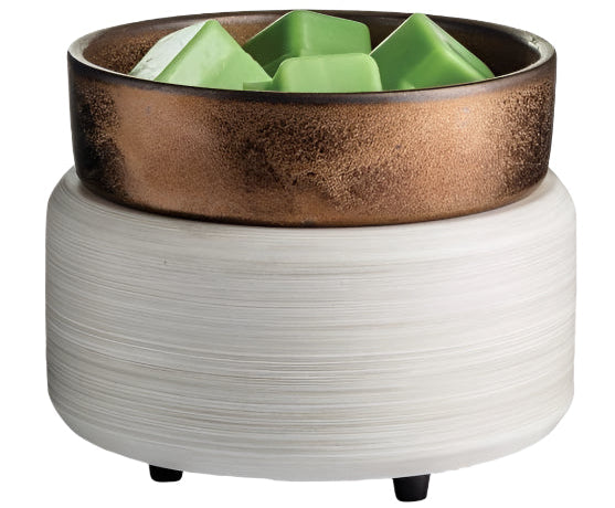 Classic Warmer White Washed Bronze / Complete the set: Buy a warmer &amp; get a wax melt 50% OFF