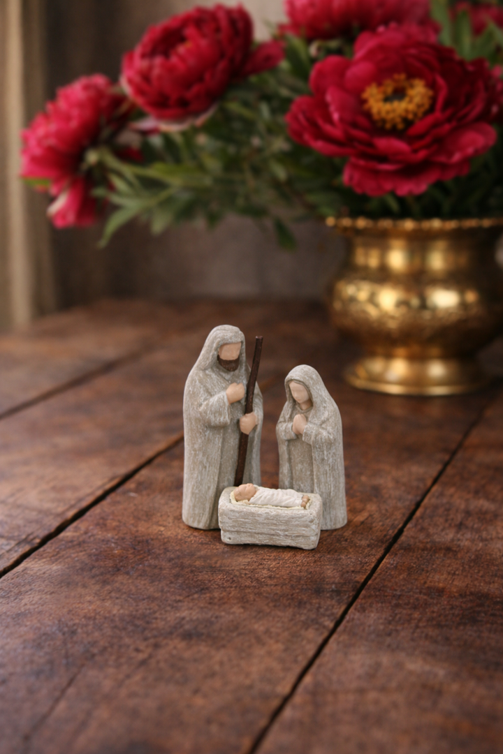 Nativity Box 3 Piece Driftwood Small *CM