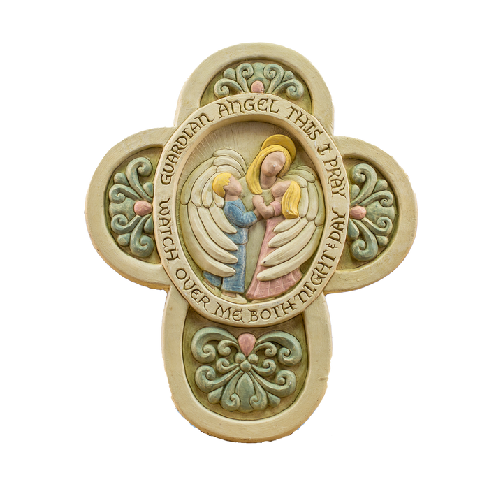 Cross Guardian Angel White *CM