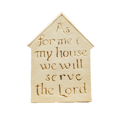 Plaque House Will Serve the Lord White