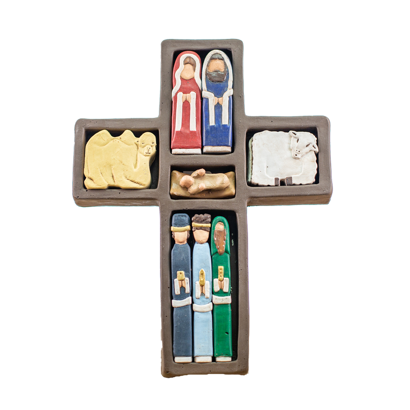 Cross Nativity Puzzle Brown