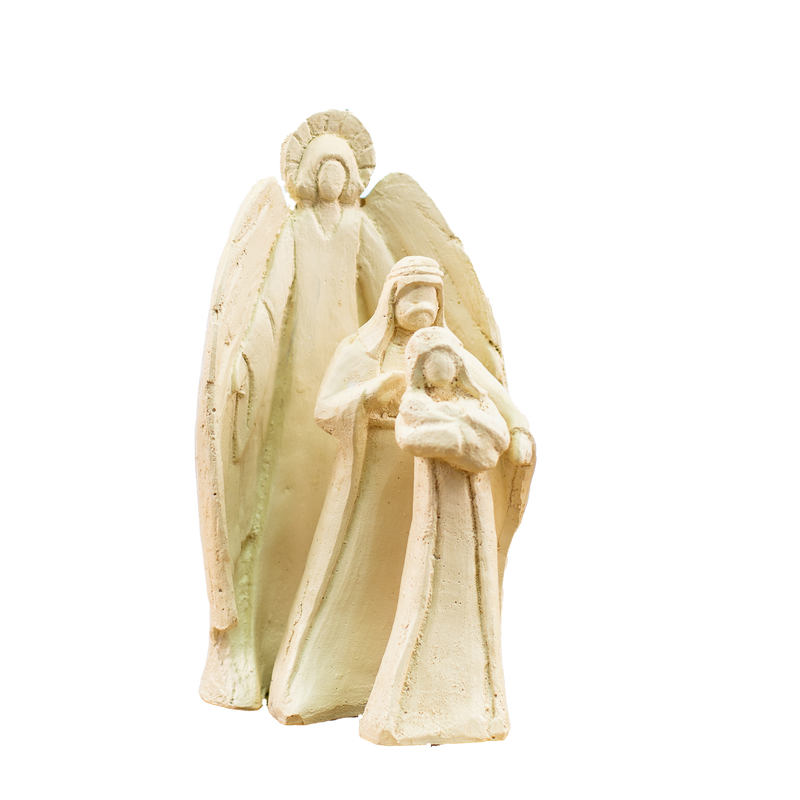Nativity Holy Family 3 Piece Small White
