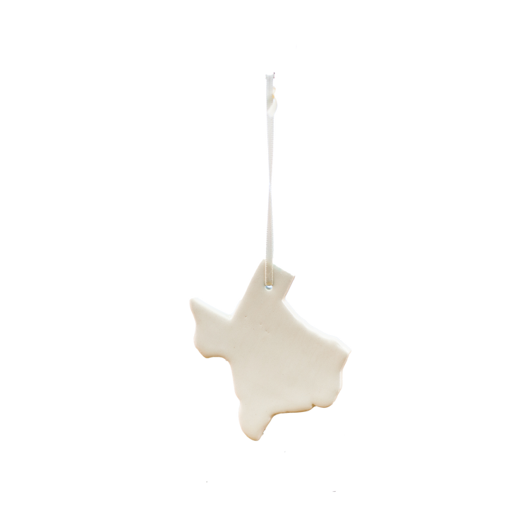 Ornament Texas White Ceramic *CM