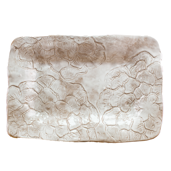 Platter Rectangular Hydrangea *CM