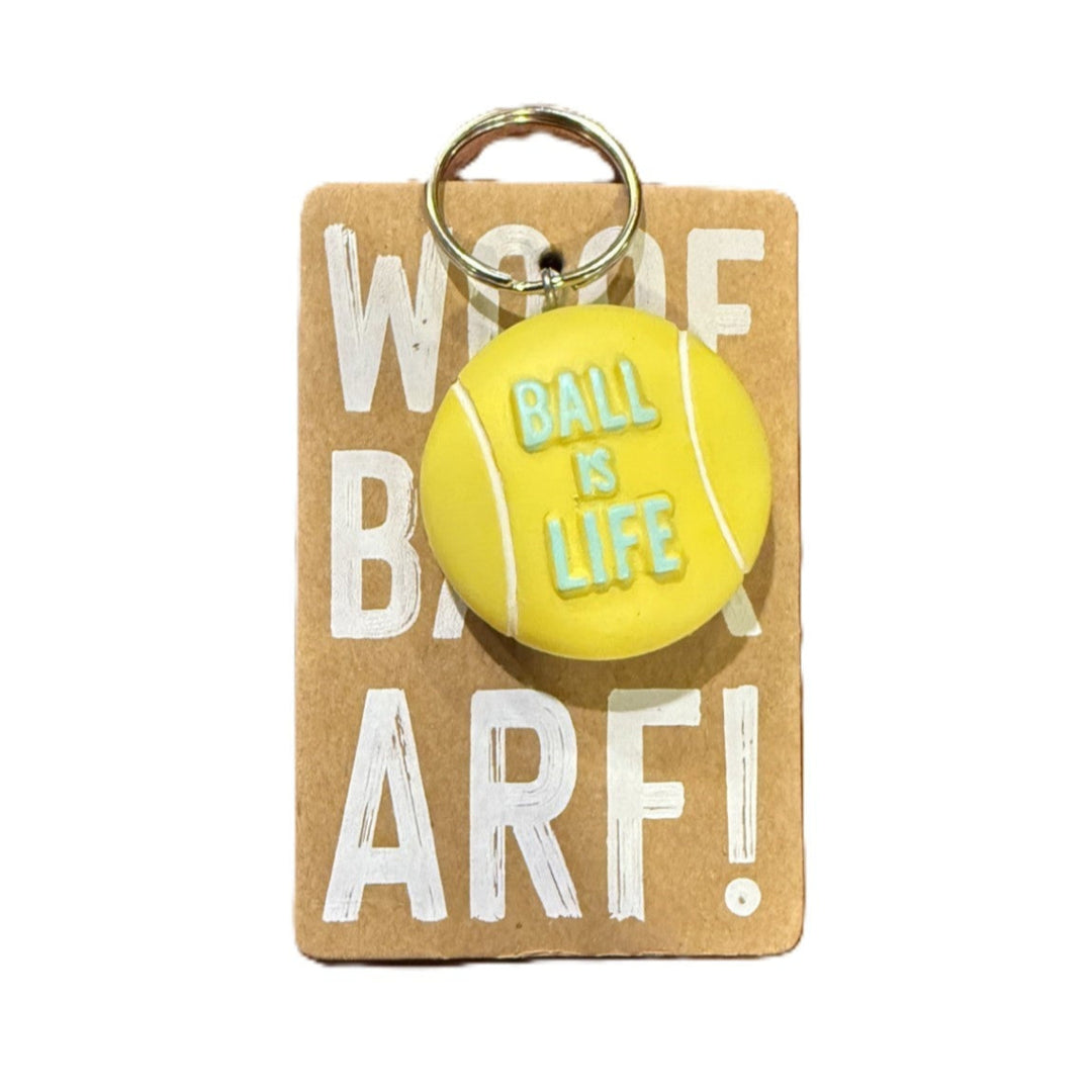 ball is life dog light up charm
