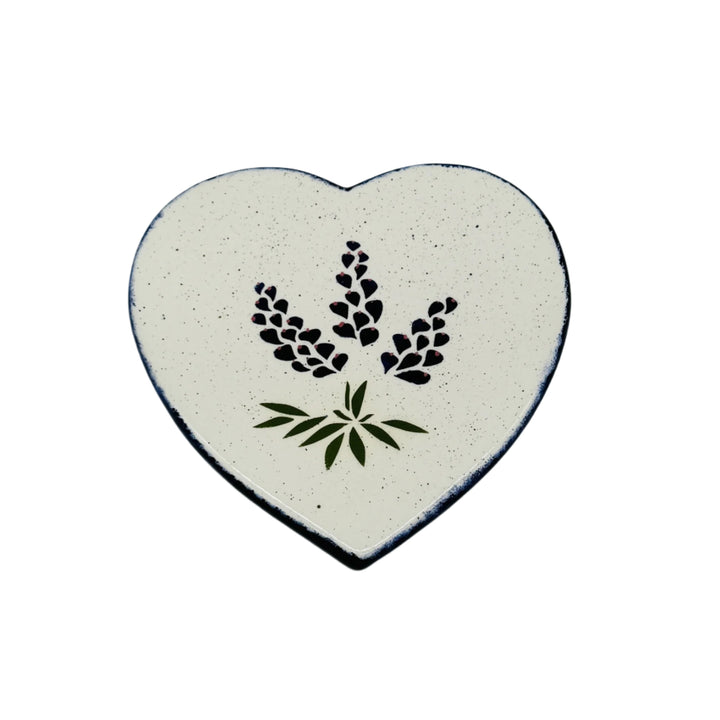 Trivet Heart Bluebonnet Design