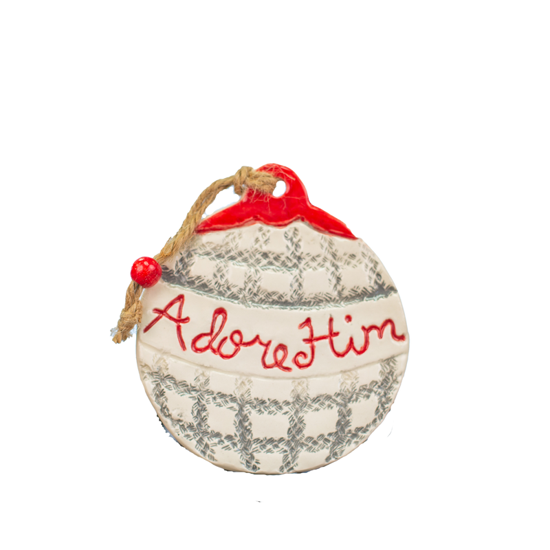 Ornament Adore Him Large Plaid Design