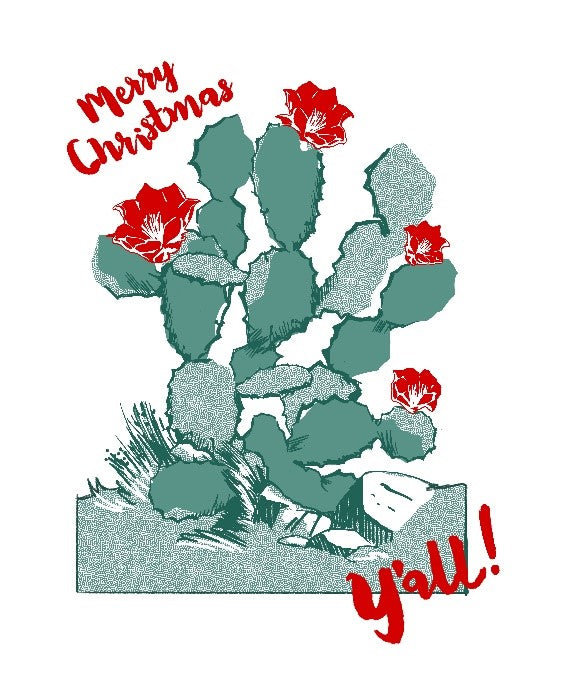 Christmas Cactus Screen Print