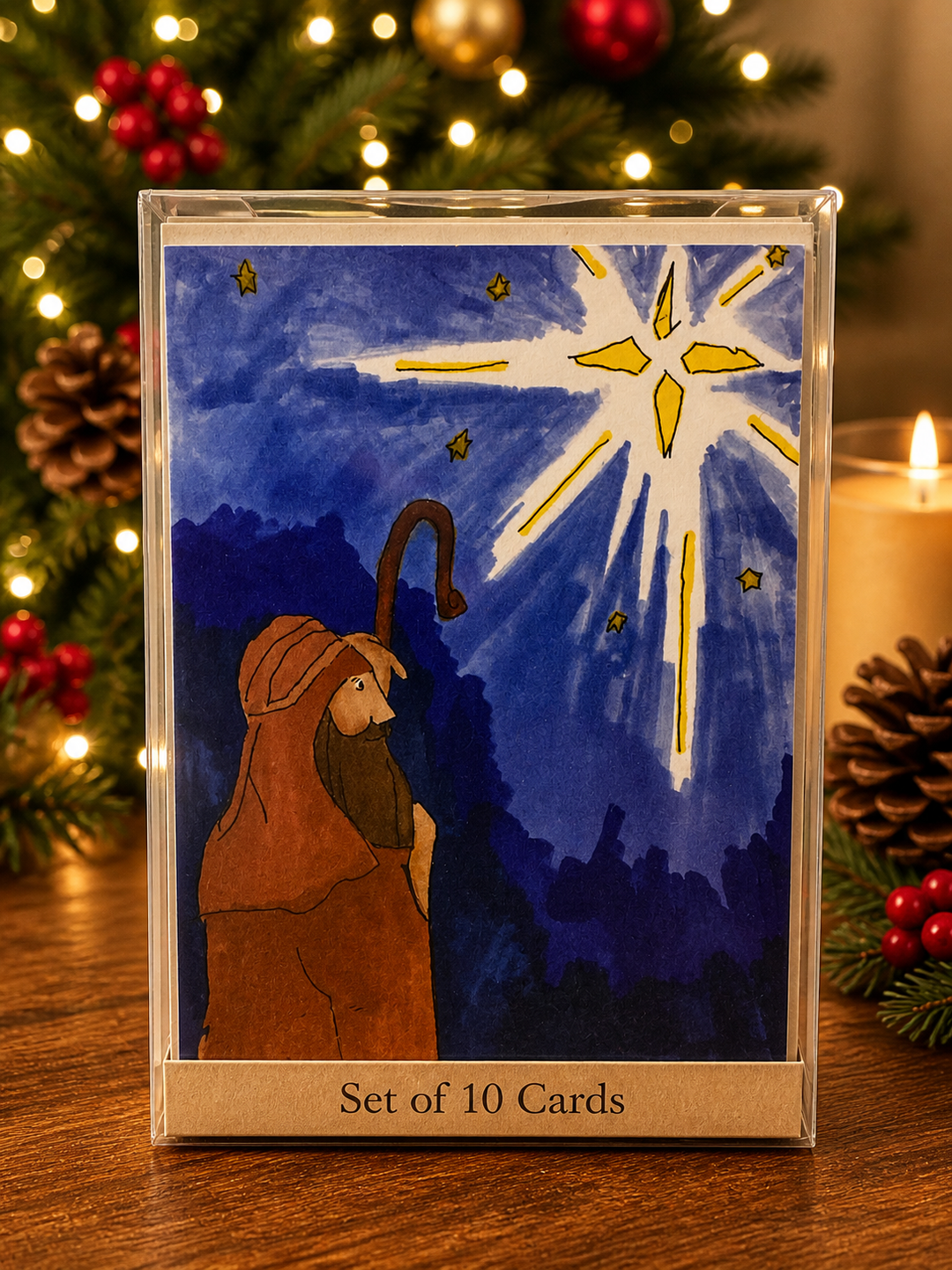Christmas Card Shepherd 2011 Pack of 10