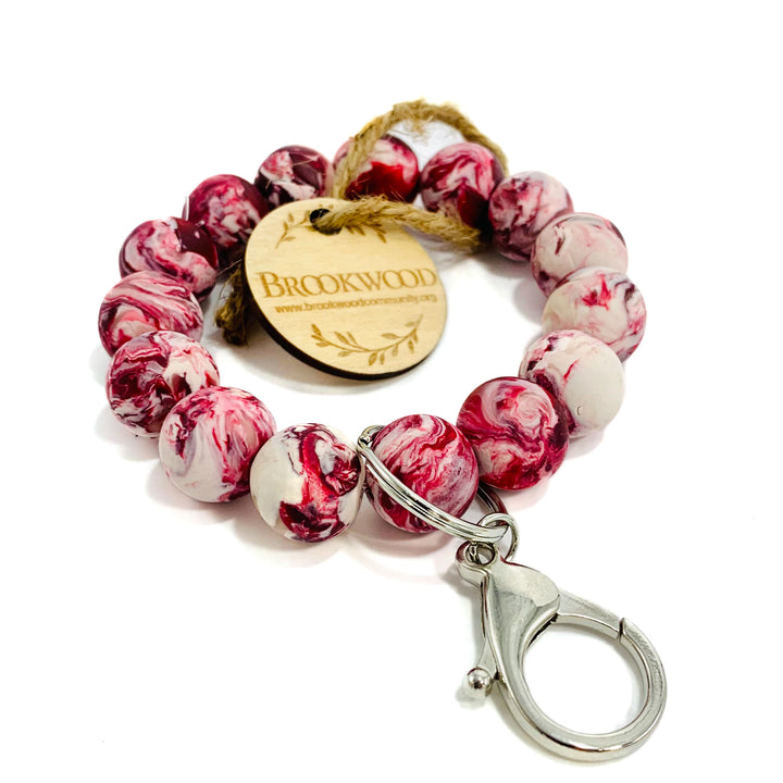 Keychain Bracelet A&M Maroon/White  *CM