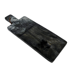 Cutting Board Marble Wood Rect F2836 Black