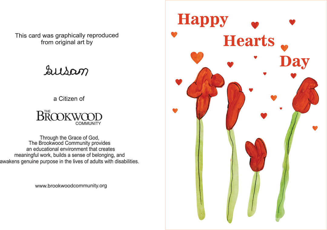 Card Valentine's Happy Hearts Day