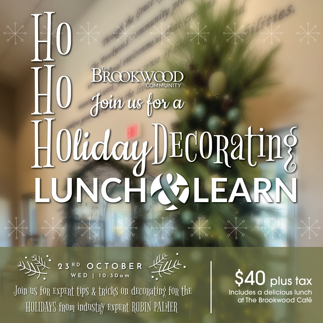 Holiday Decorating Lunch & Learn Oct. 23