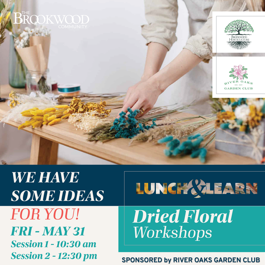 Dried Floral Workshop Lunch & Learn May 31