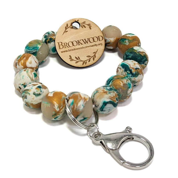 Keychain Bracelet Baylor Green/Gold/Yellow  *CM