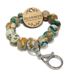 Key Chain Bracelet Baylor Green/Gold/Yellow