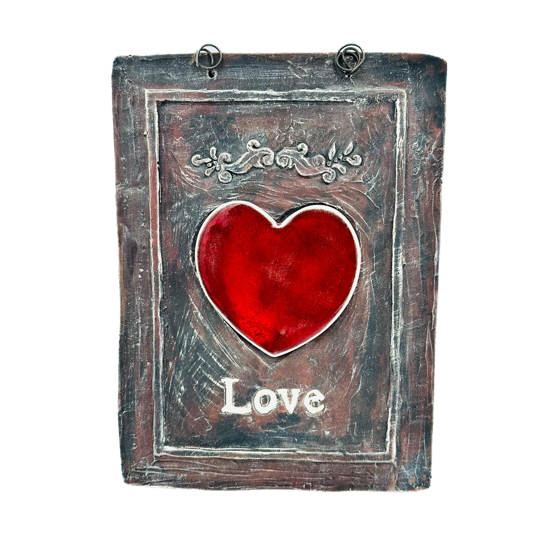 Plaque Sign Heart Love