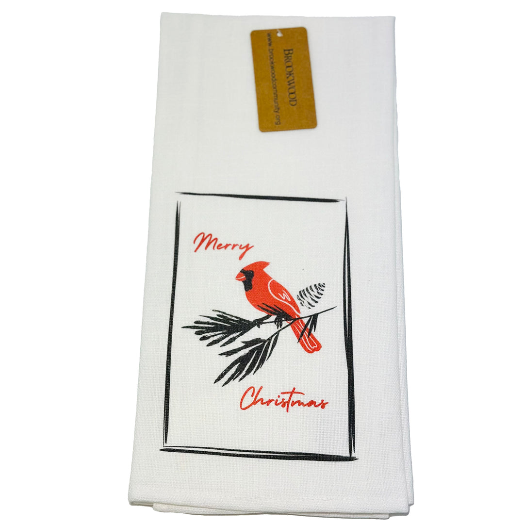 Towel Merry Christmas Cardinal