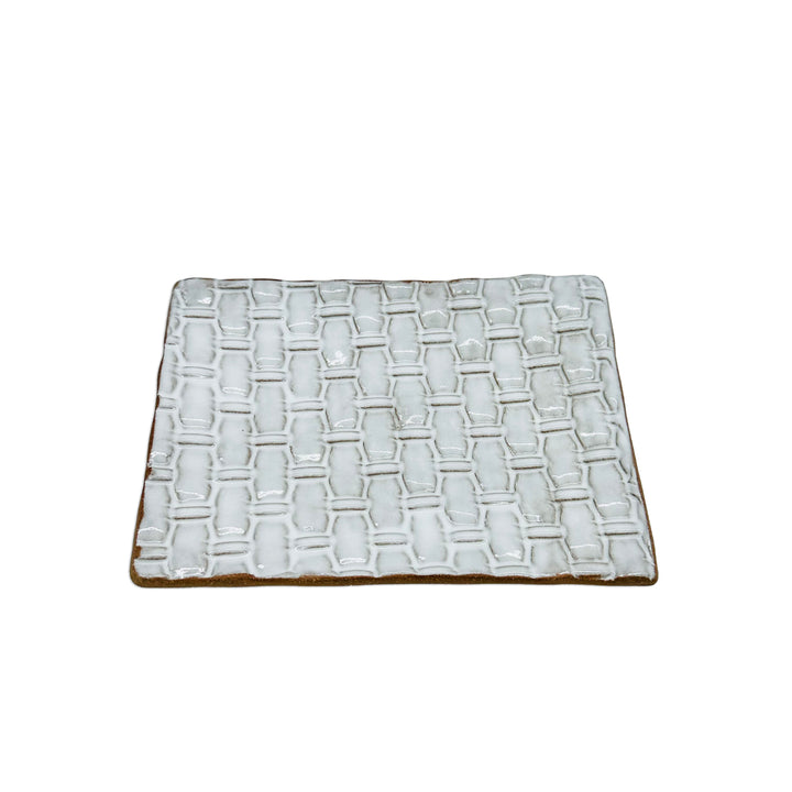 Tray Rectangular Mini Woven White *CM