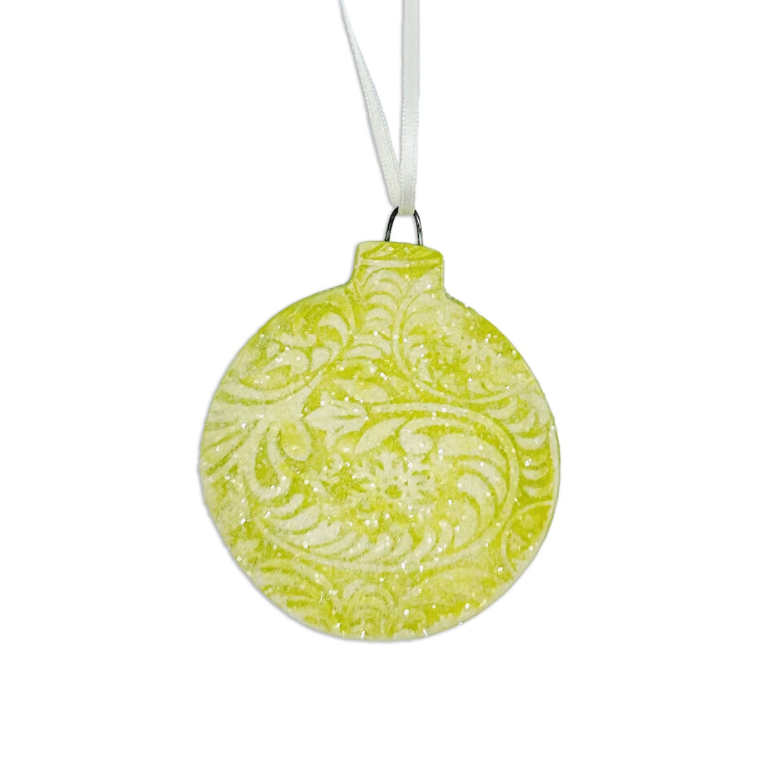 Ornament Circular Christmas Chartreuse