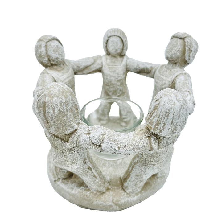Candle Holder Circle of Friends Driftwood *CM