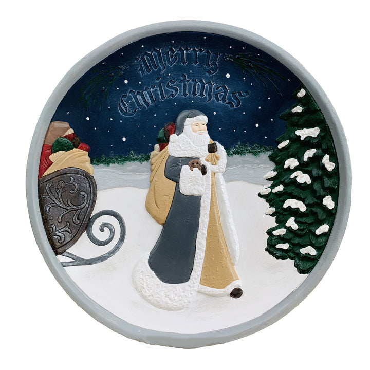 Comfort Bowl Merry Christmas Santa Gray *CM
