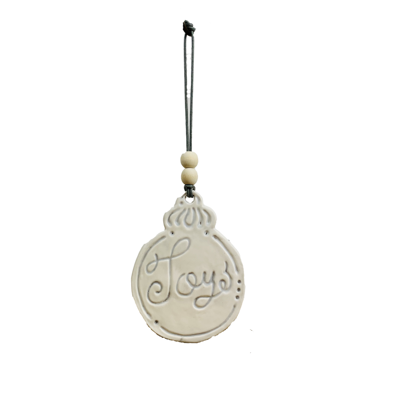 Ornament Joy Pearl Gray