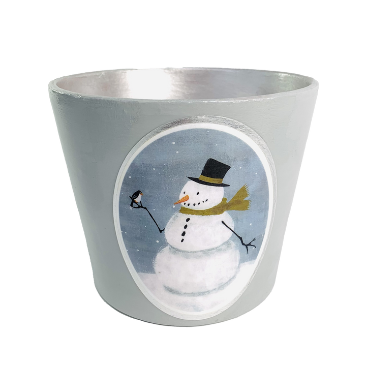 Planter Christmas Snowman *CM