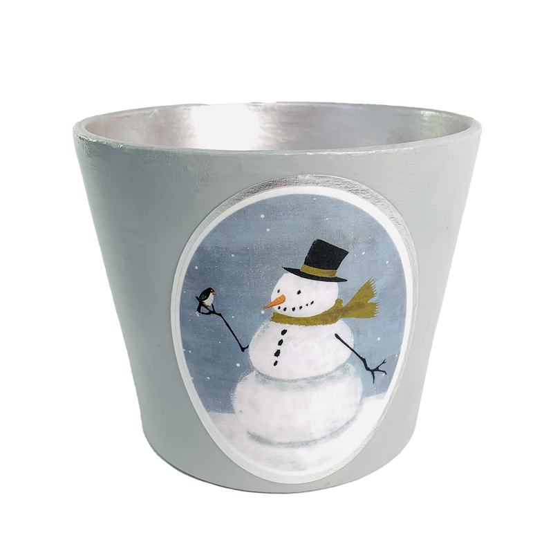 Planter Christmas Snowman