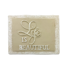 Plaque Life Is Beautiful Driftwood