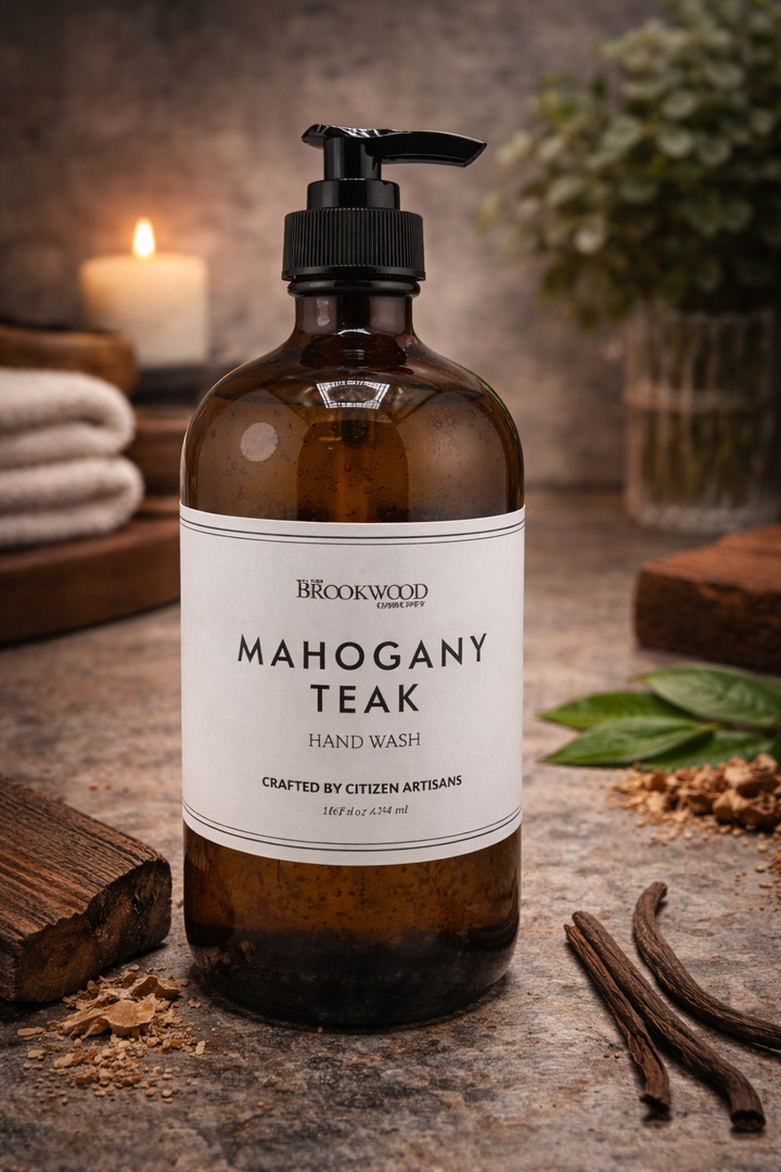 mahogany teak pump soap
