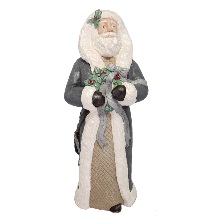 Santa Father Christmas Joyful Gray *CM