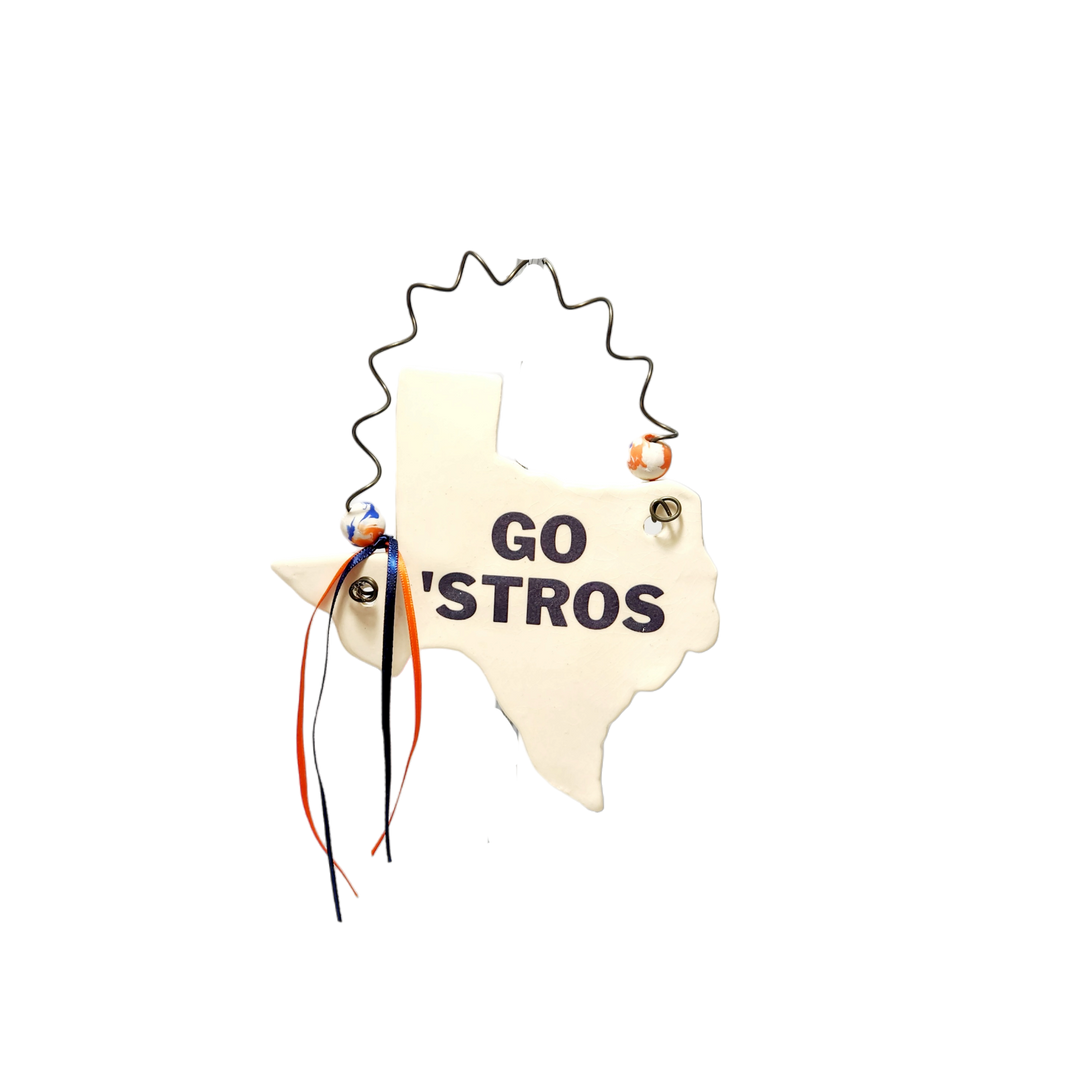 Plaque Texas Astros Blue Orange