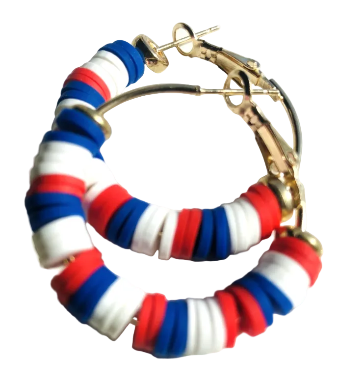 Firecracker Hoop Earrings
