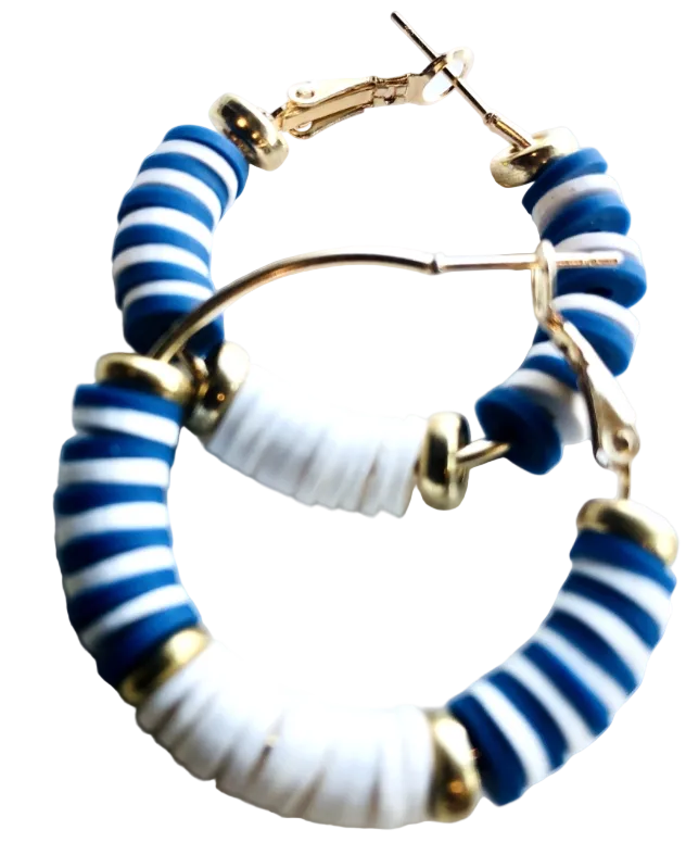 Nantucket Night Hoop Earrings
