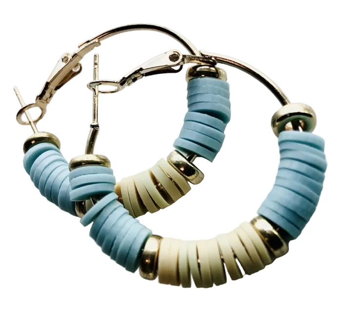 Driftwood Sky hoop earrings